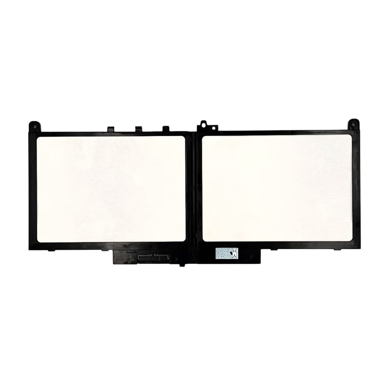 Side view showing connector of Dell J60J5 battery