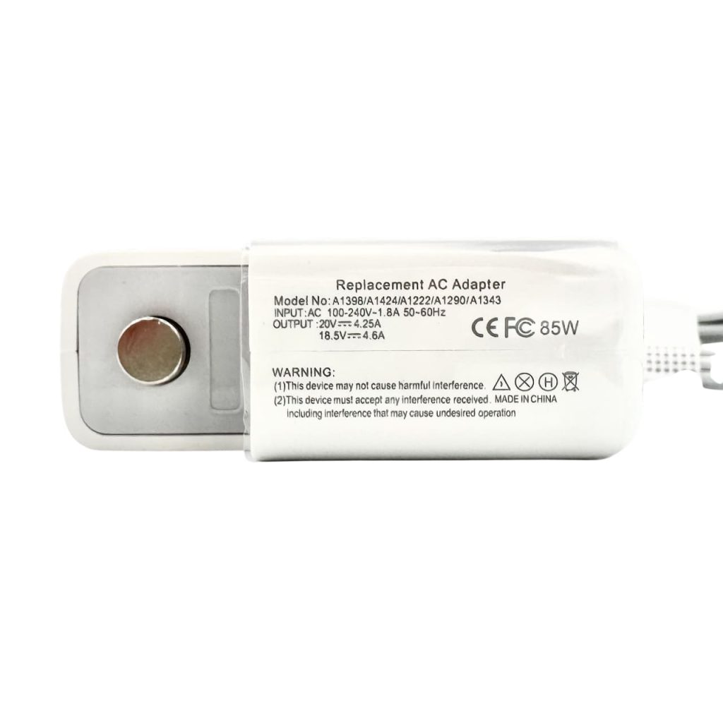Label and specifications on Apple MagSafe 2 85W adapter – Tbilisi, Georgia