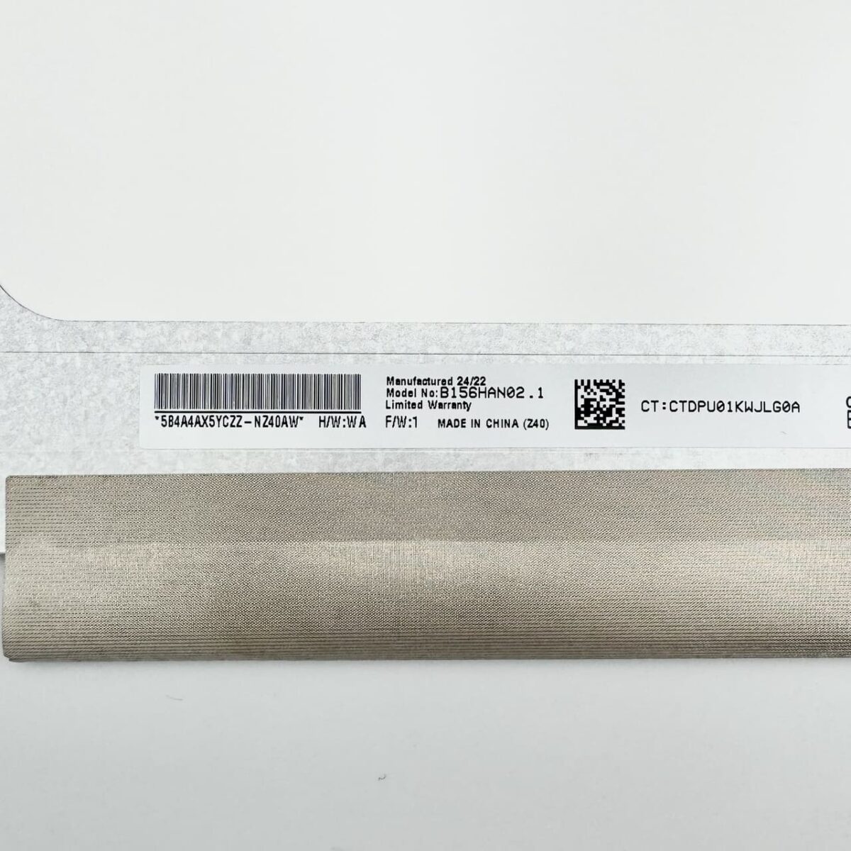 Replacement screen B156HAN02.1 matte 30-pin FHD IPS display