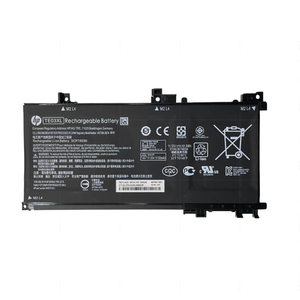 Original HP TE03XL Battery – Front View – Buy in Tbilisi, Georgia