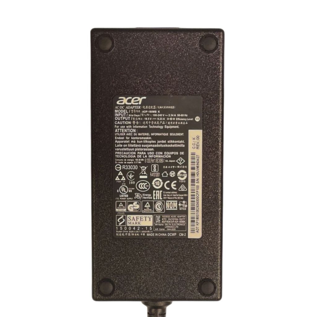 Original Acer ADP-180MB K Charger Label – 180W Adapter – FixLaptop.ge