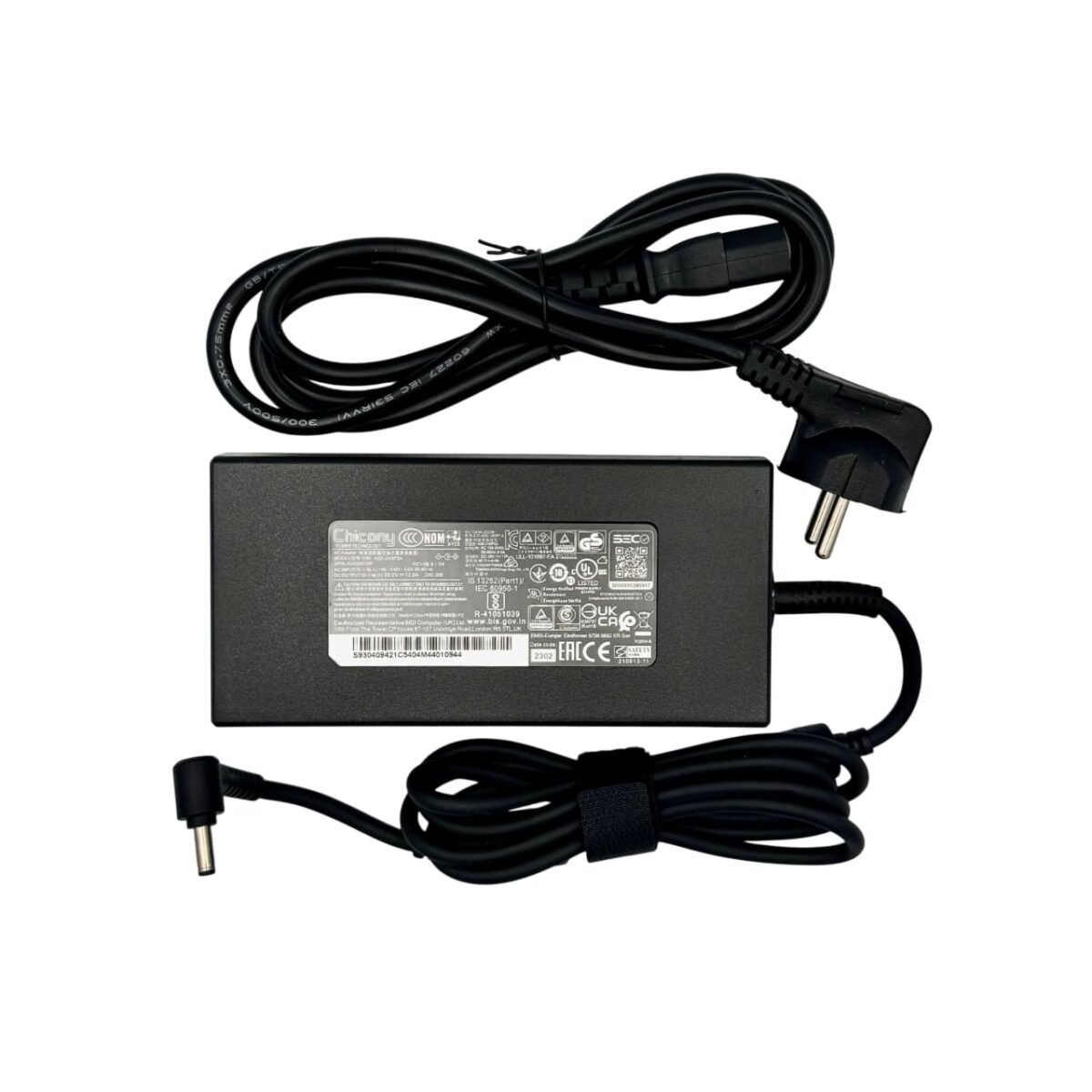 240W power adapter for MSI and Gigabyte laptops with EU plug – Georgia