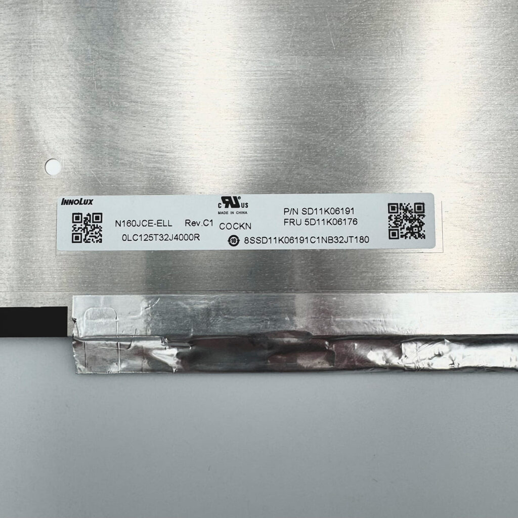 Label of N160JCE-ELL Rev.C1 with SD11K06191 5D11K06176 part numbers - Fixlaptop Georgia