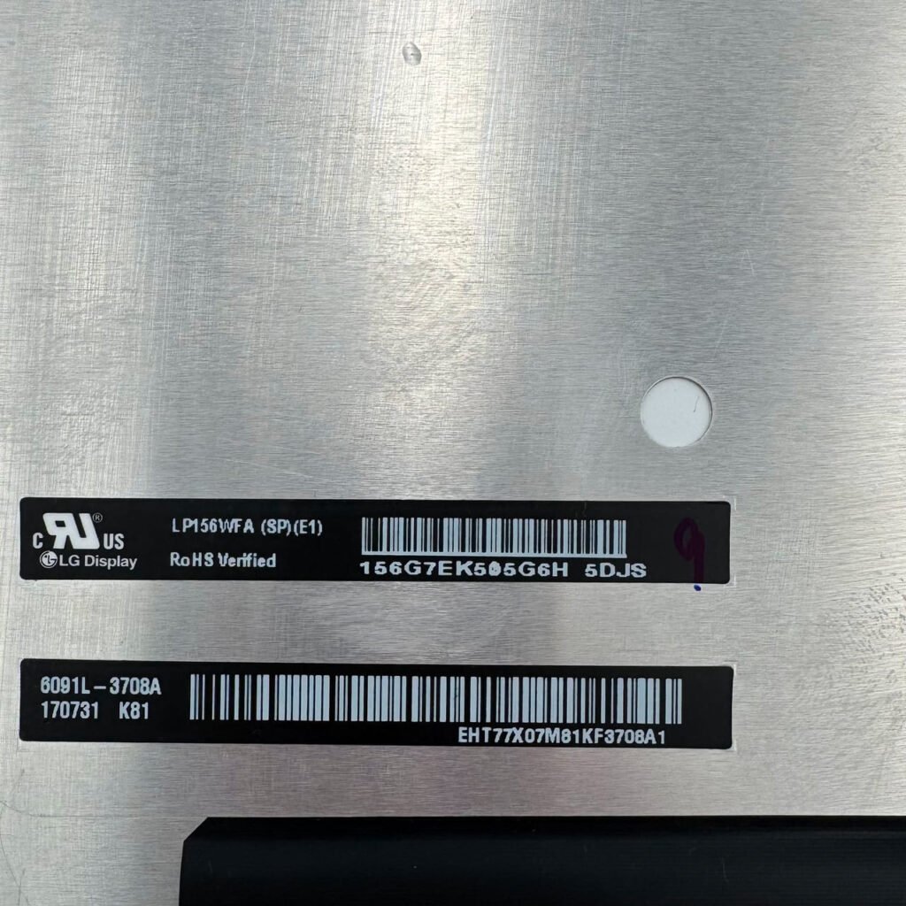 Label of LP156WFA-SP(E1) by LG Display – Full HD On-Cell touch panel - Fixlaptop Georgia