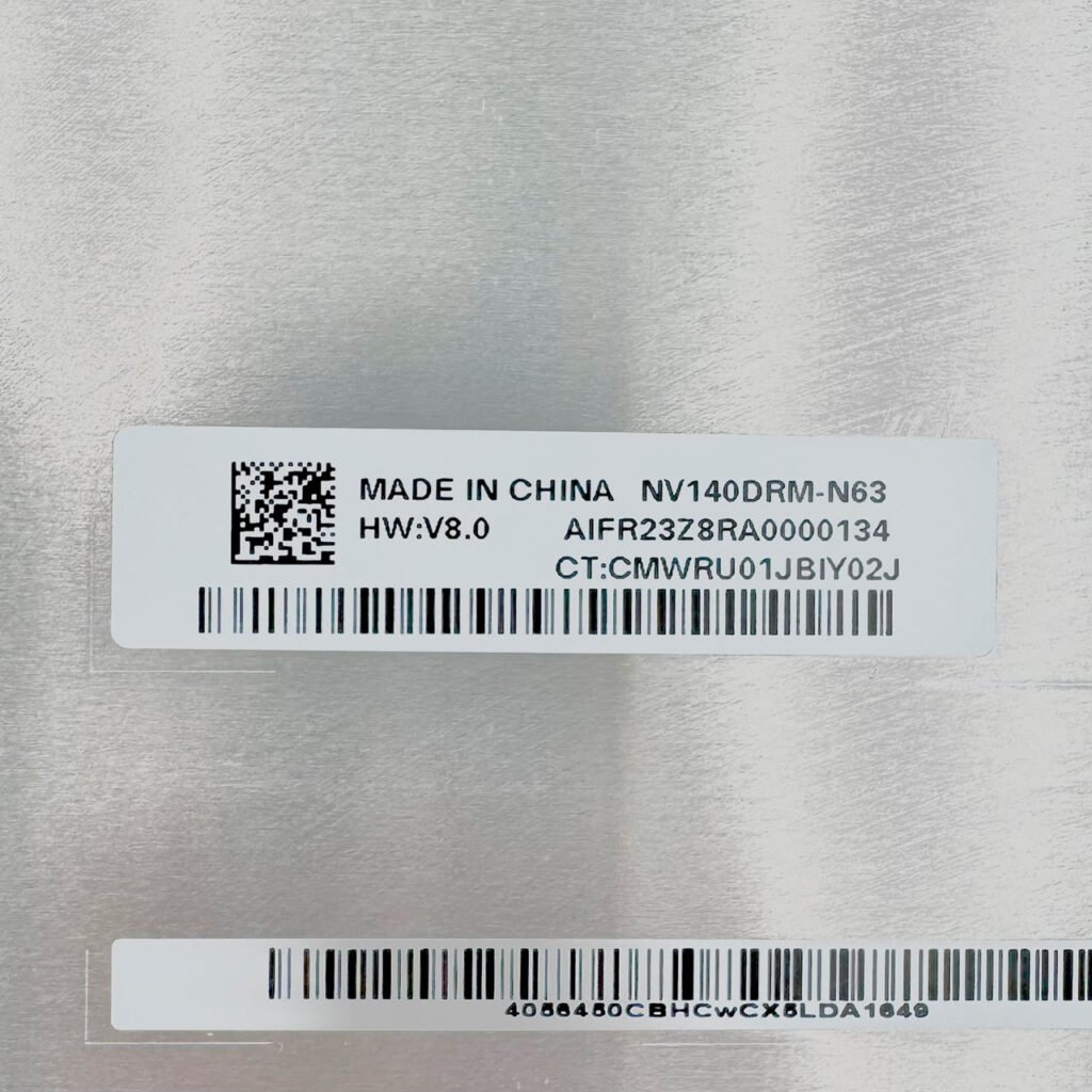 Label close-up NV140DRM-N63 QHD IPS 2240x1400 V8.0 - Fixlaptop Georgia