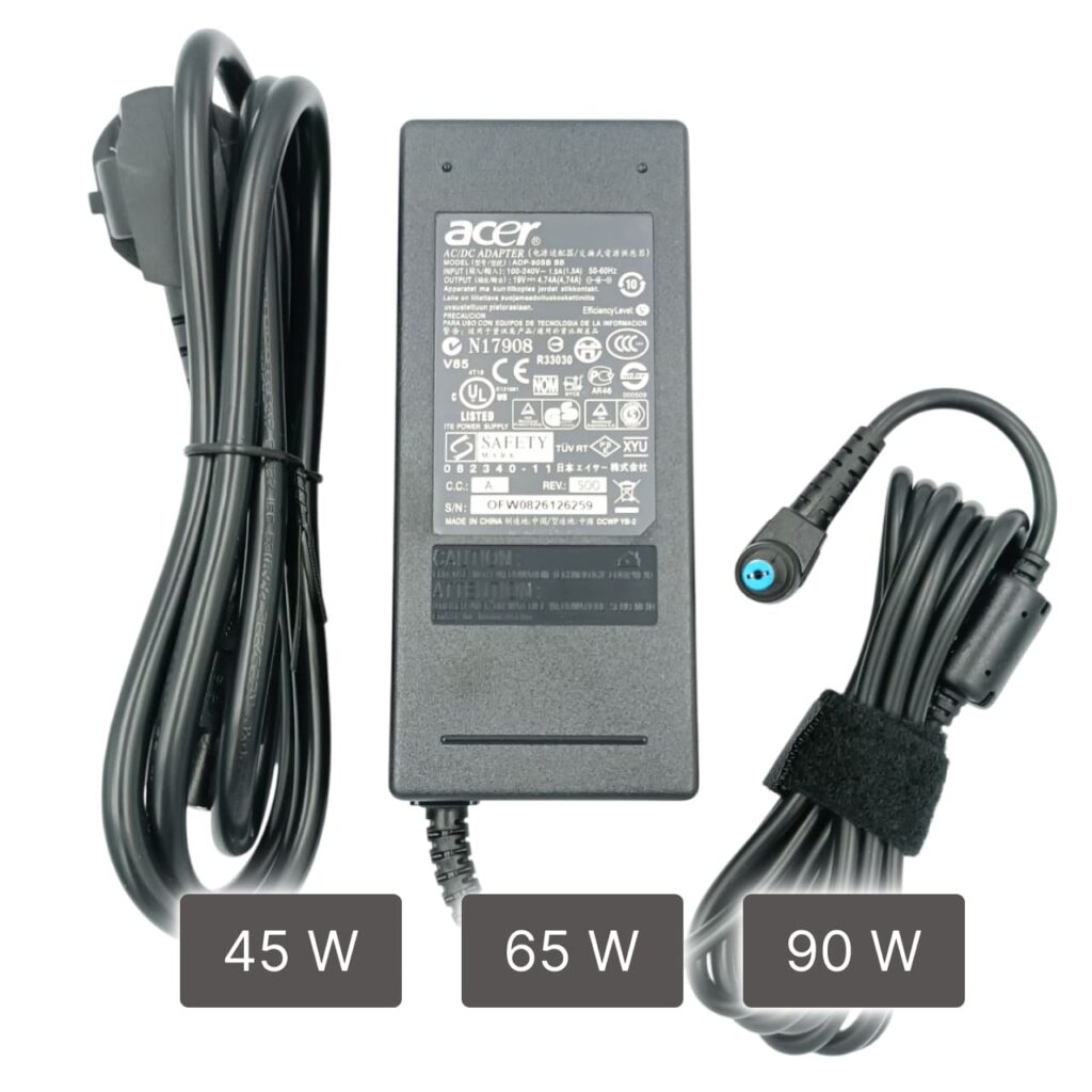 Acer 90W charger with 5.5×1.7mm connector, FIXLAPOP Tbilisi