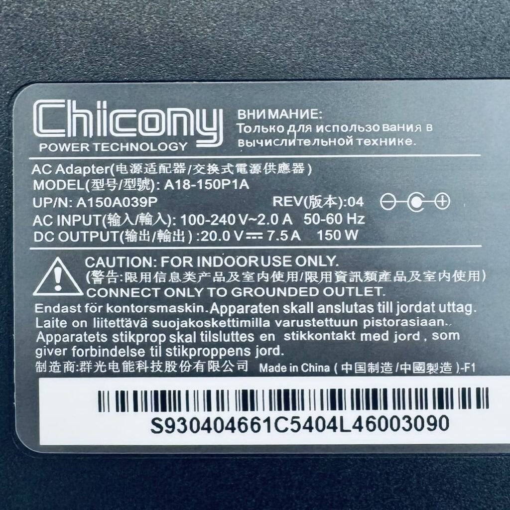 Power adapter Chicony A18-150P1A 150W for Asus Vivobook Pro / ZenBook Pro