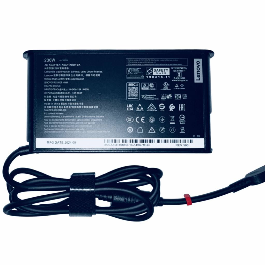 Lenovo 230W Slim Tip charger compatible with Legion, ThinkPad – Fixlaptop Tbilisi