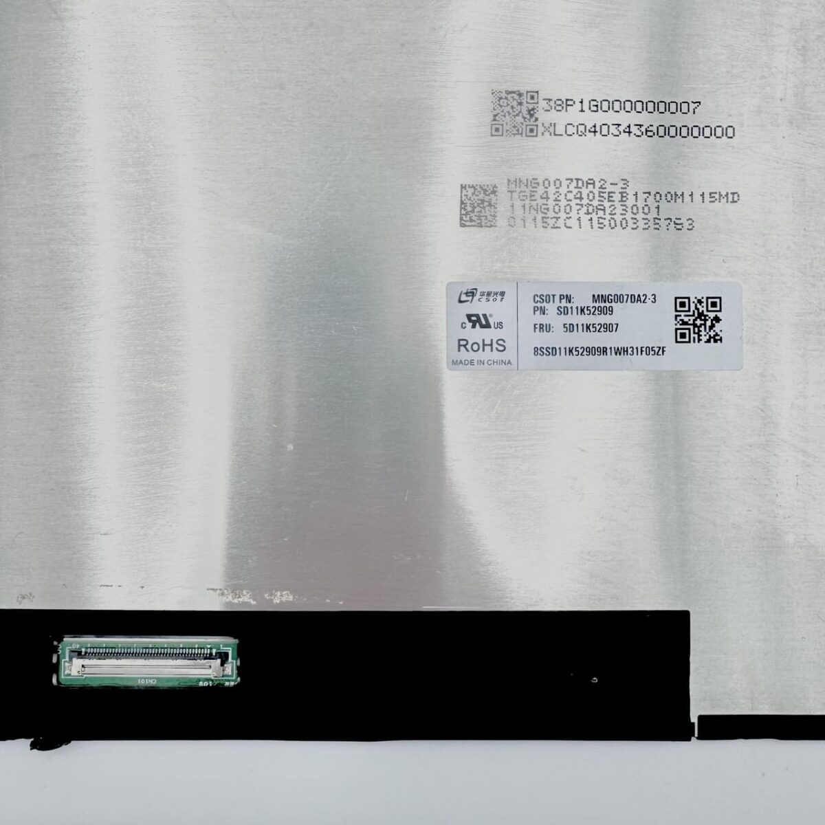 Screen MNG007DA2-3 16.0 inch QHD+ 240Hz IPS panel – model label with part number compatible Lenovo Asus MSI Acer