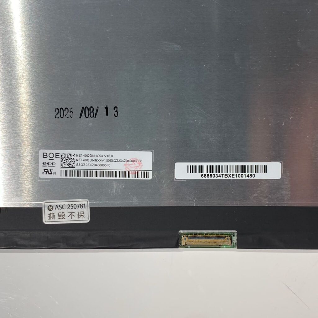 NE140QDM-NX4 144Hz 40-pin eDP laptop panel – FixLaptop Tbilisi / Georgia